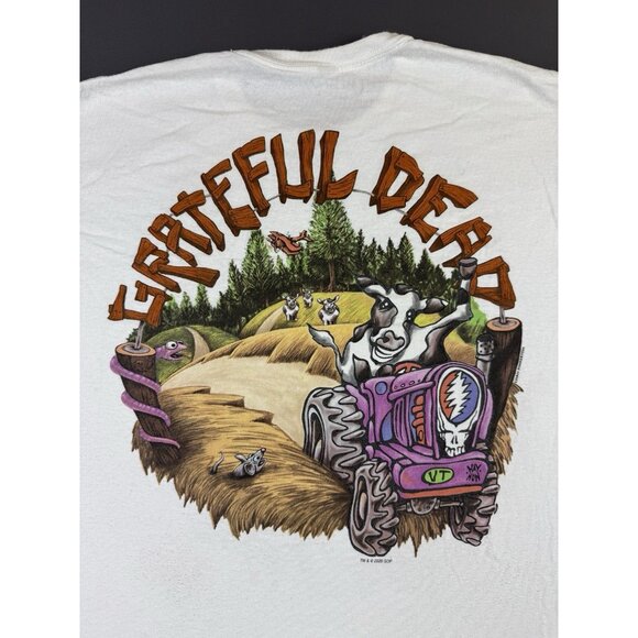 Rare Grateful Dead Liquid Blue Highgate Bear Farm Band Tee Tour Promo Large Art - Picture 8 of 10